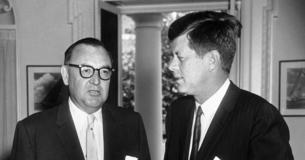 President Kennedy and Pat Brown