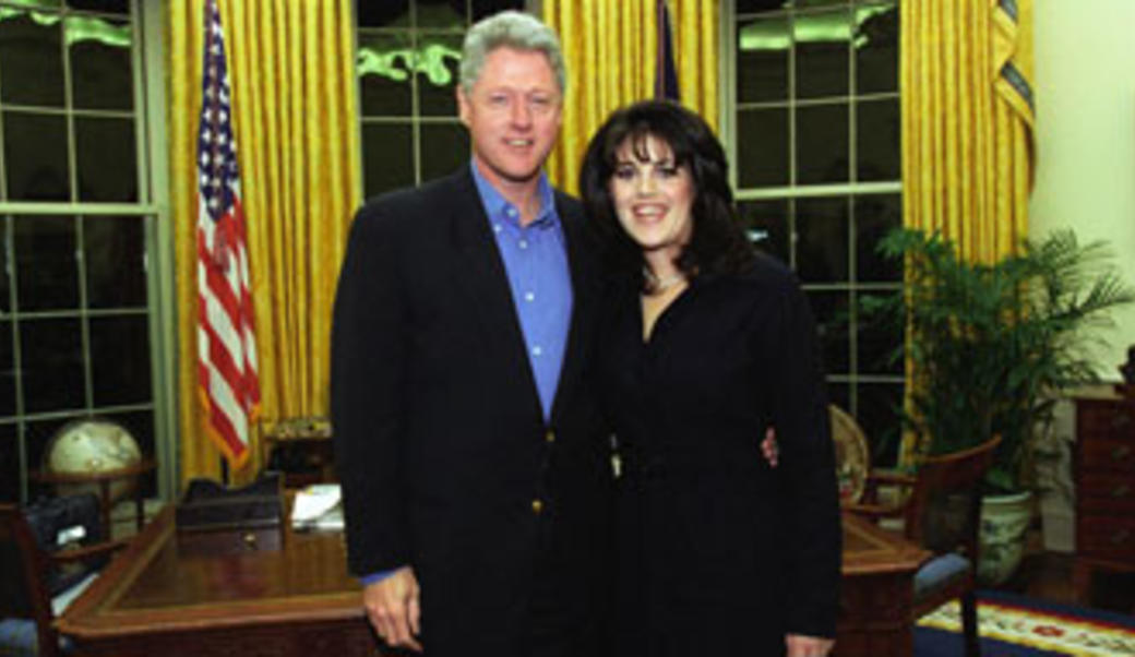 Bill Clinton and Monica Lewinsky in 1997