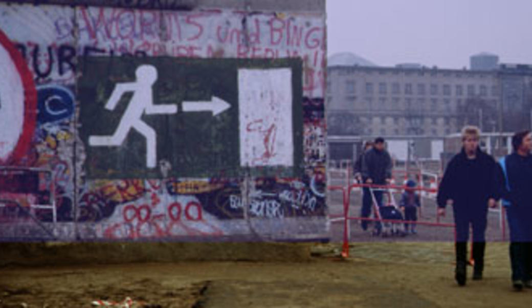 Berlin, Germany, soon after the fall of the Berlin Wall on November 9,  1989