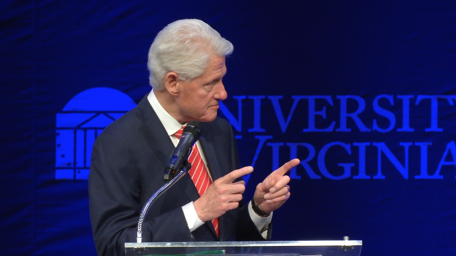 President Clinton Pointing