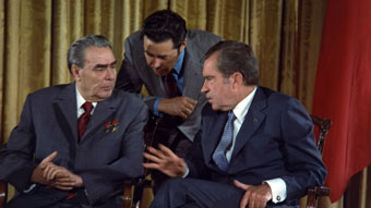 Nixon and Brezhnev in Russia, 1973