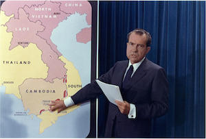 Nixon announces entry of US troops in Cambodia