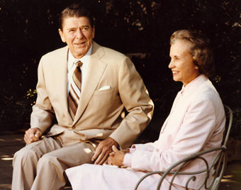 Ronald Reagan and Sandra Day O'Connor