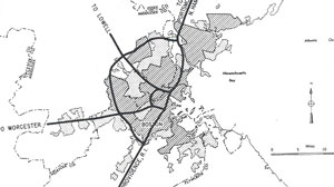 Boston highway plan from 1955