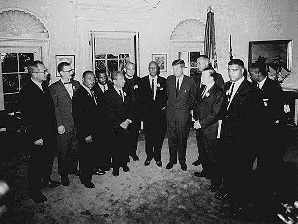 JFK with civil rights leaders