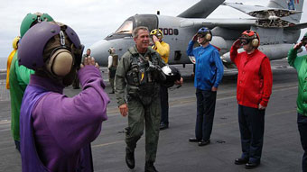 George W. Bush in flightsuit