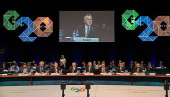 International finance meeting