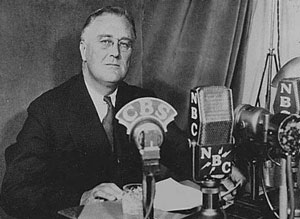 FDR on the radio