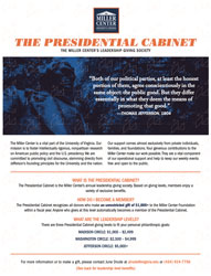 Screen shot of PDF explaining Presidential Cabinet perks