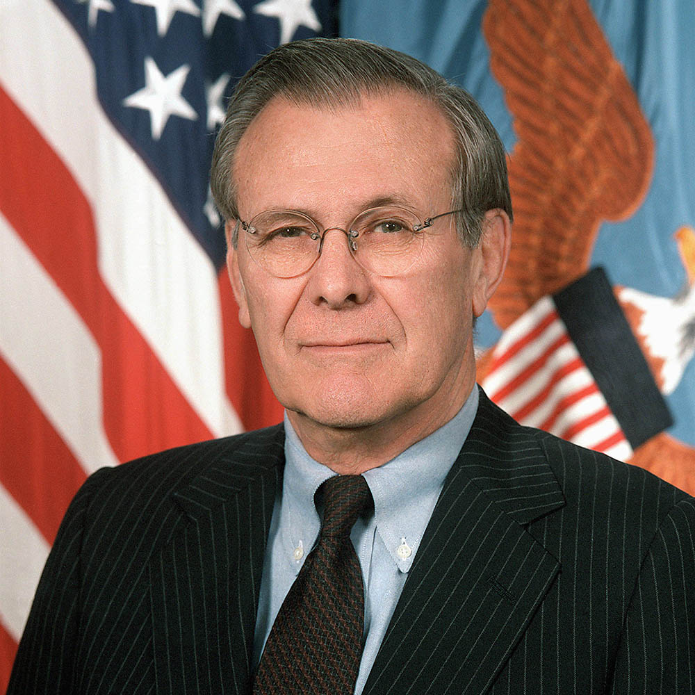Donald H. Rumsfeld headshot
