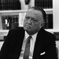 headshot of J. Edgar Hoover