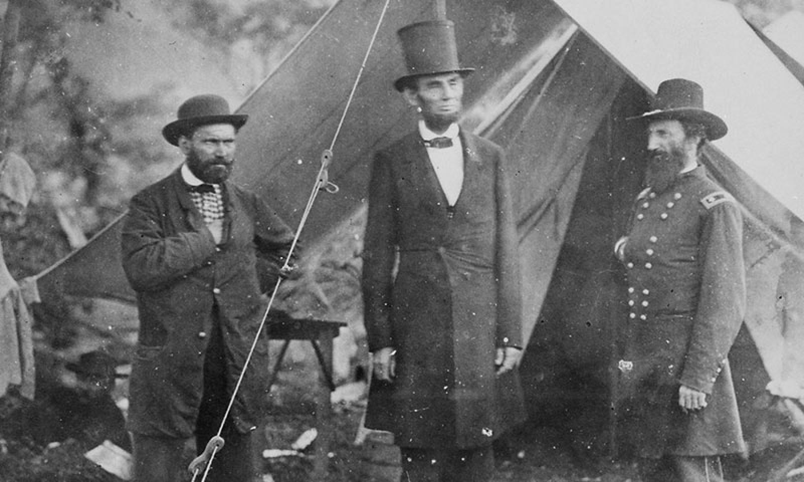Lincoln with Pinkerton and McClernand