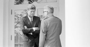 President Kennedy and Curtis E. LeMay