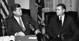 President Kennedy and Robert McNamara