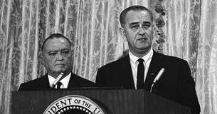 President Johnson with J. Edgar Hoover