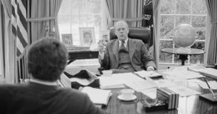 President Ford in the Oval Office