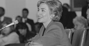 Hillary Clinton presents on healthcare