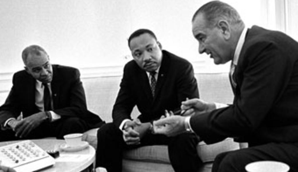 LBJ meeting with Martin Luther King, Jr.