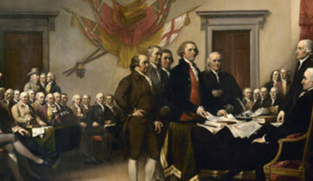 Declaration of Independence painting