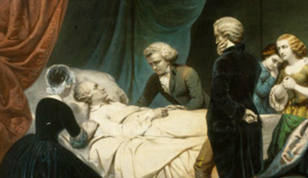 Painting of George Washington's death