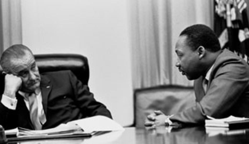 MLK and President Johnson