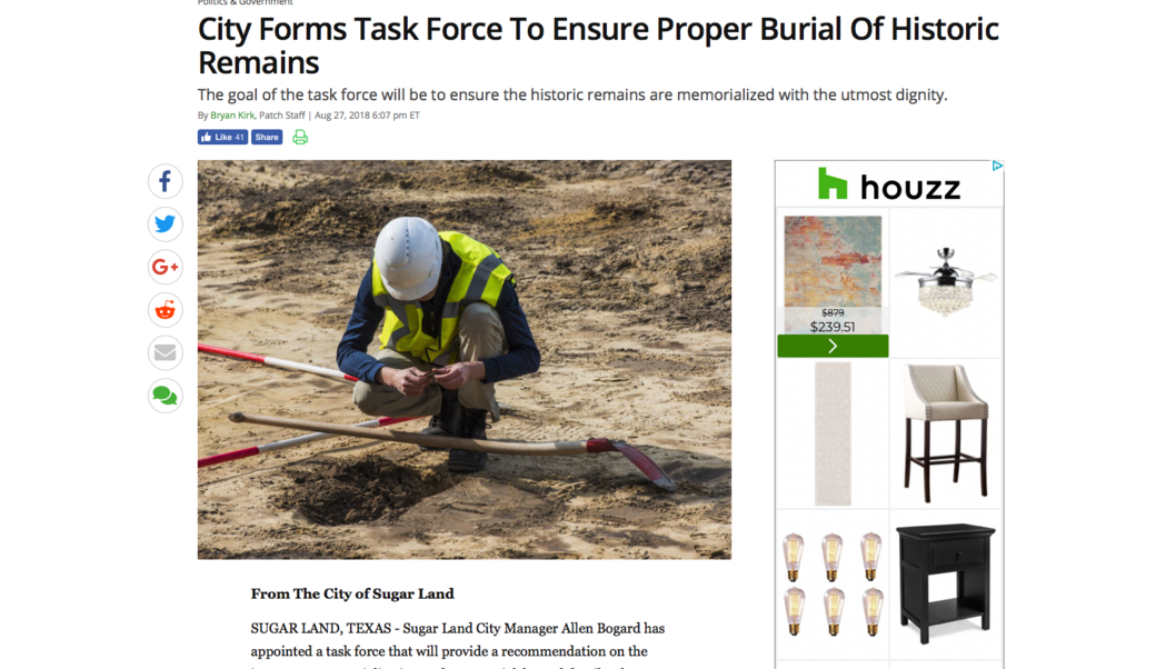 Sugar Land Patch newspaper in Sugar Land, TX