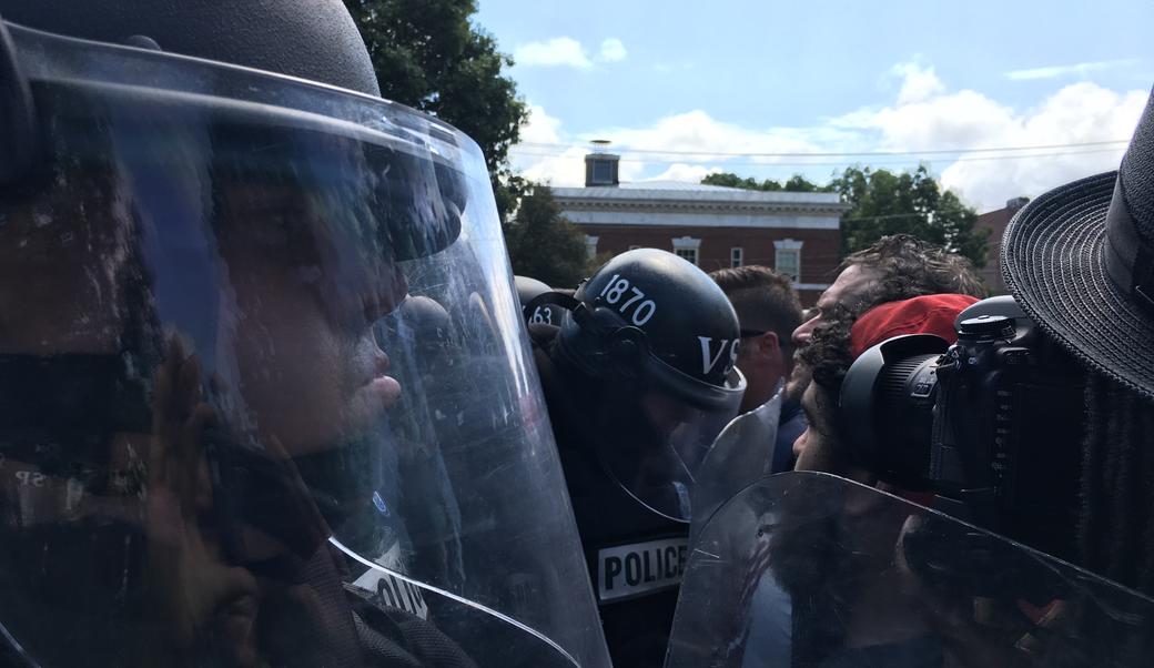White supremacists clash with police in Charlottesville