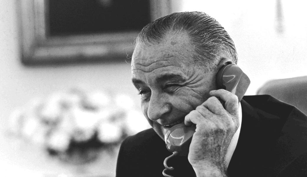 President Johnson on the Phone