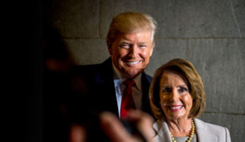 Donald Trump and Nancy Pelosi