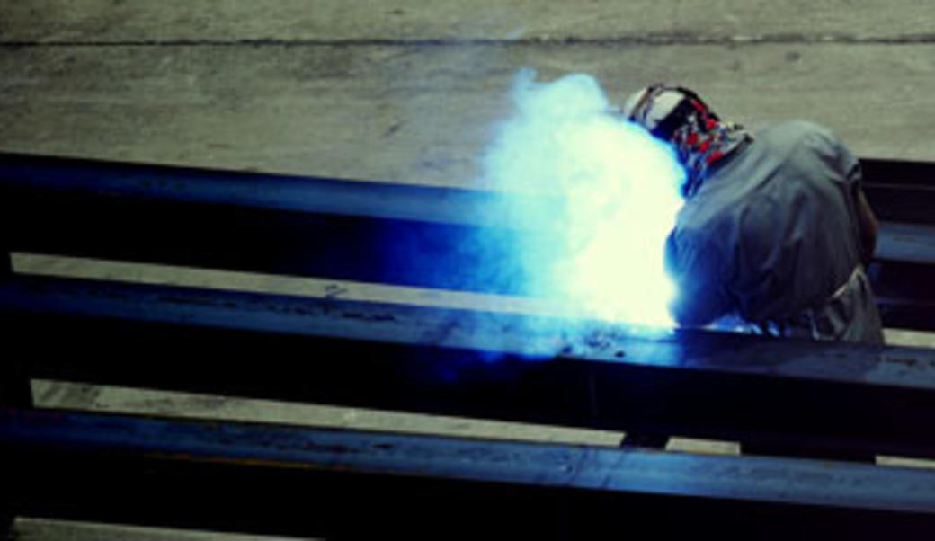 Man welding
