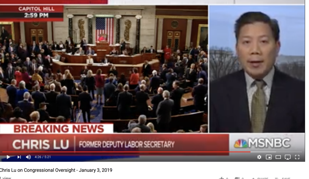 Chris Lu on MSNBC
