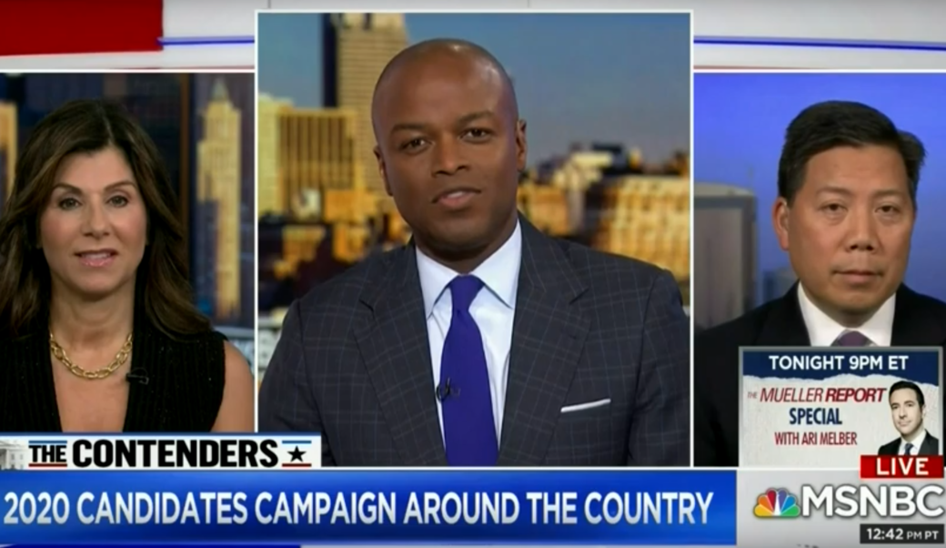 Chris Lu being interviewed on MSNBC