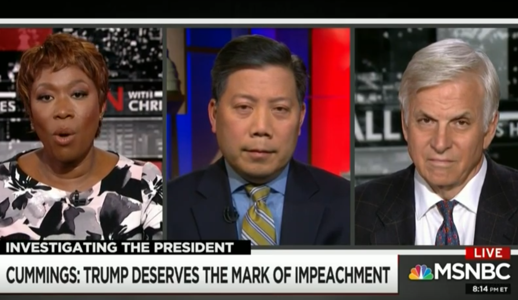 Chris Lu being interviewed on MSNBC