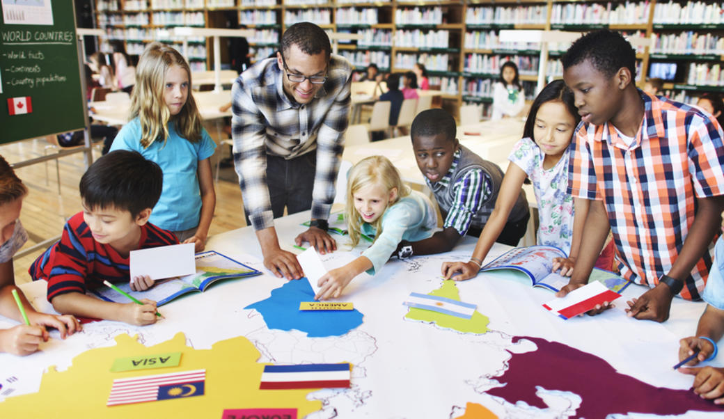 children in a classroom