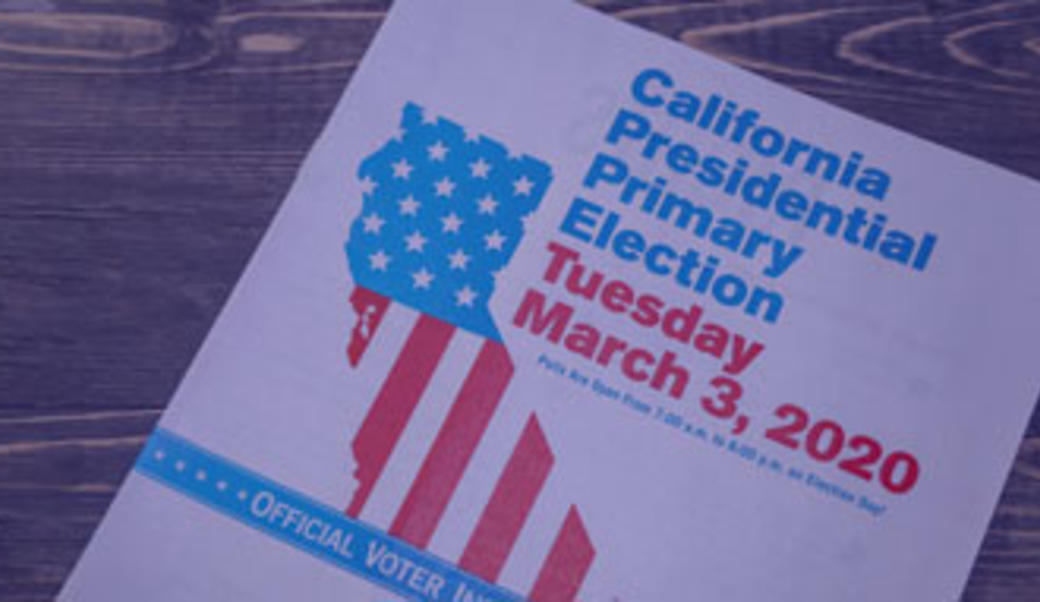 California's primary booklet election 2020