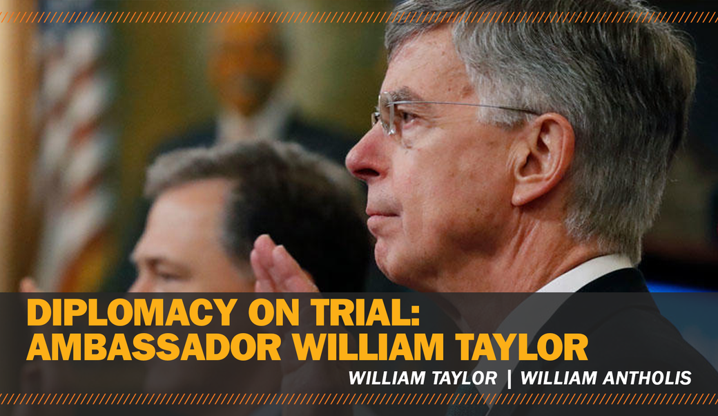 william taylor speaking in the house at Trump's impeachment trial