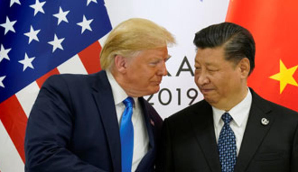 Trump and Xi shake hands