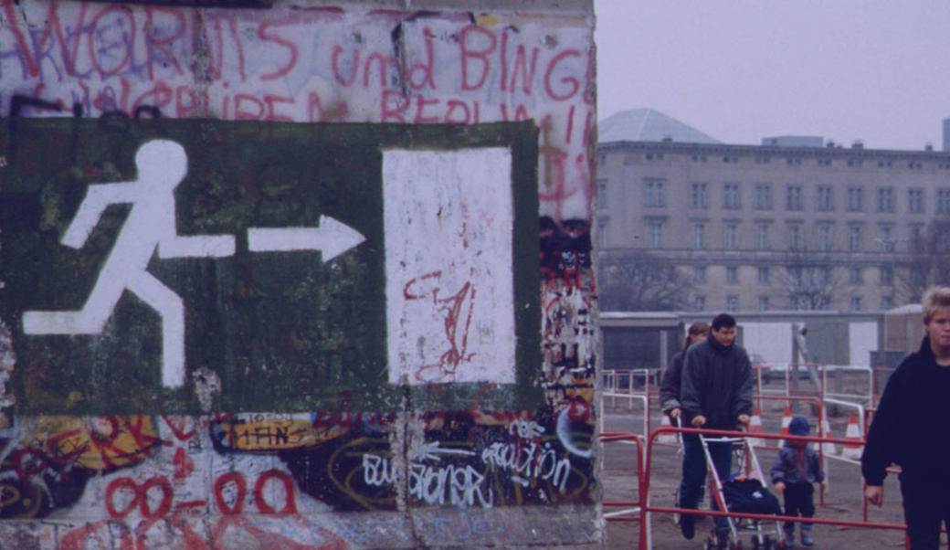 Berlin, Germany, soon after the fall of the Berlin Wall on November 9,  1989