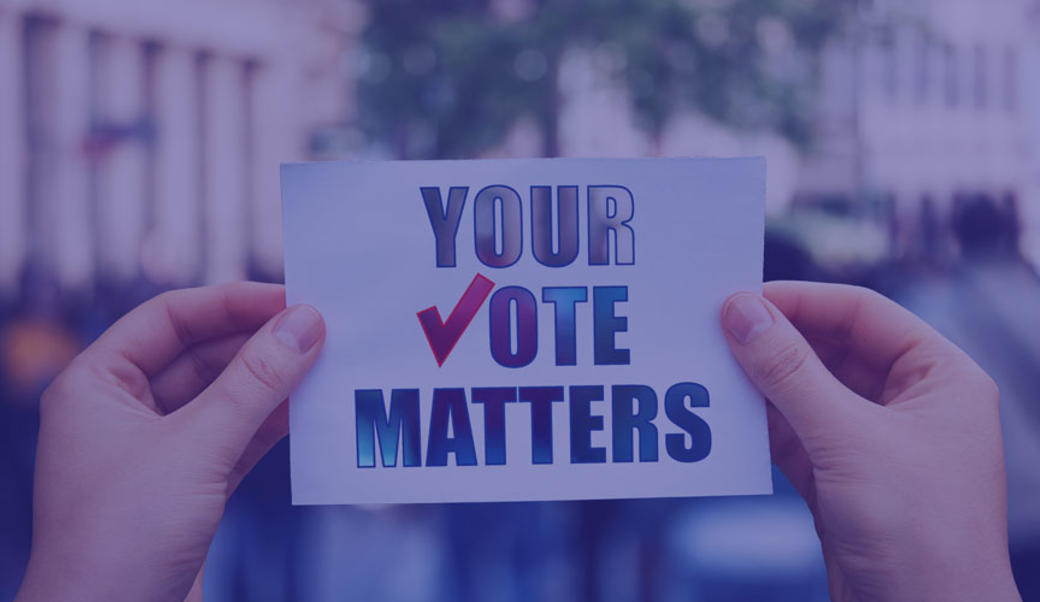 "vote matters" sign