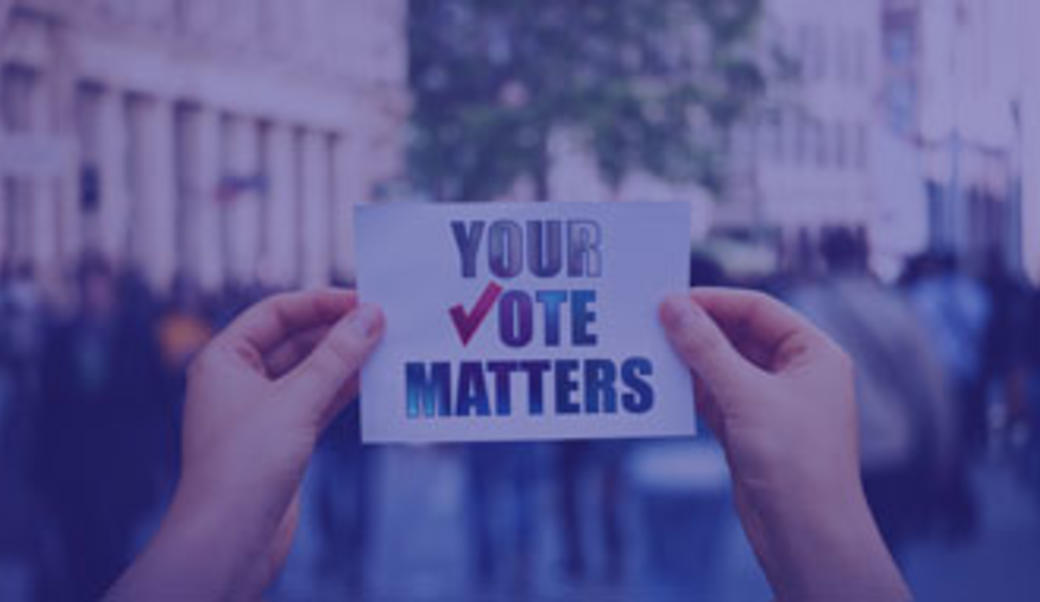 "vote matters" sign