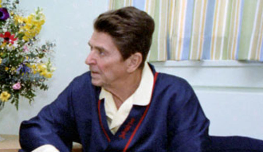 Ronald Reagan in the hospital
