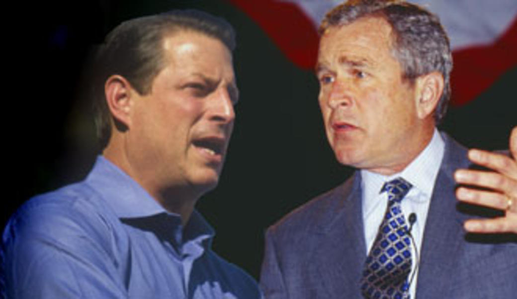 Al Gore and George Bush composite photo