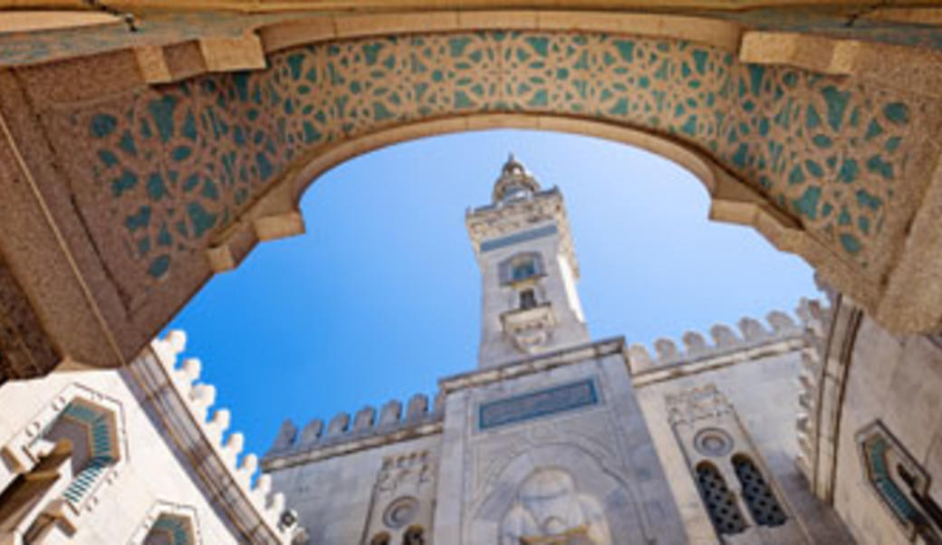 Mosque against a blue sky