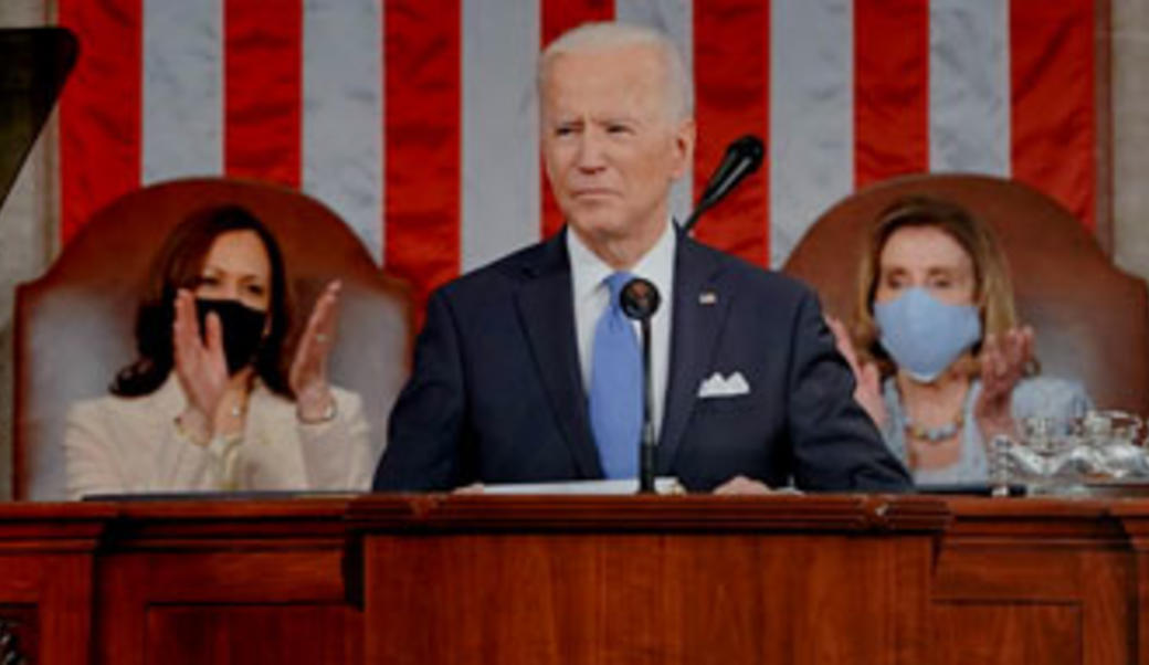 Joe Biden addressing Congress