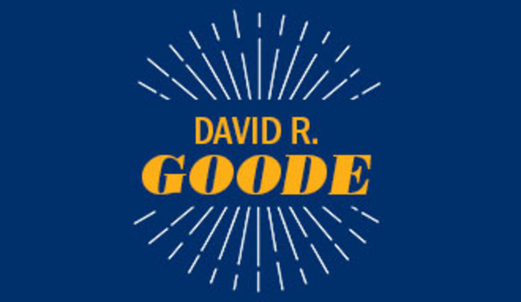 David R. Goode on blue
