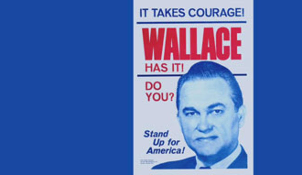 George Wallace campaign poster from 1968