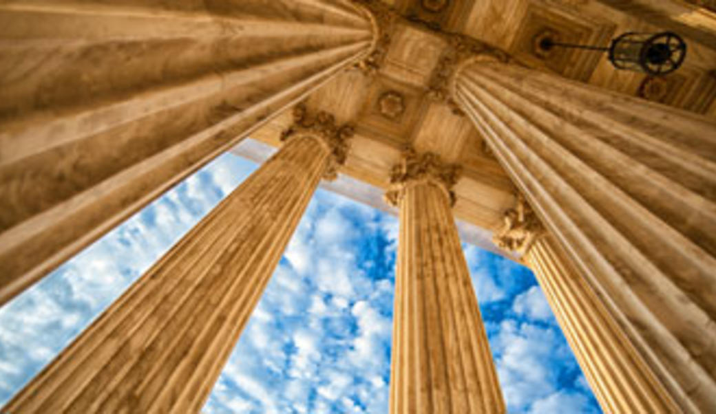 Columns outside the Supreme Court building