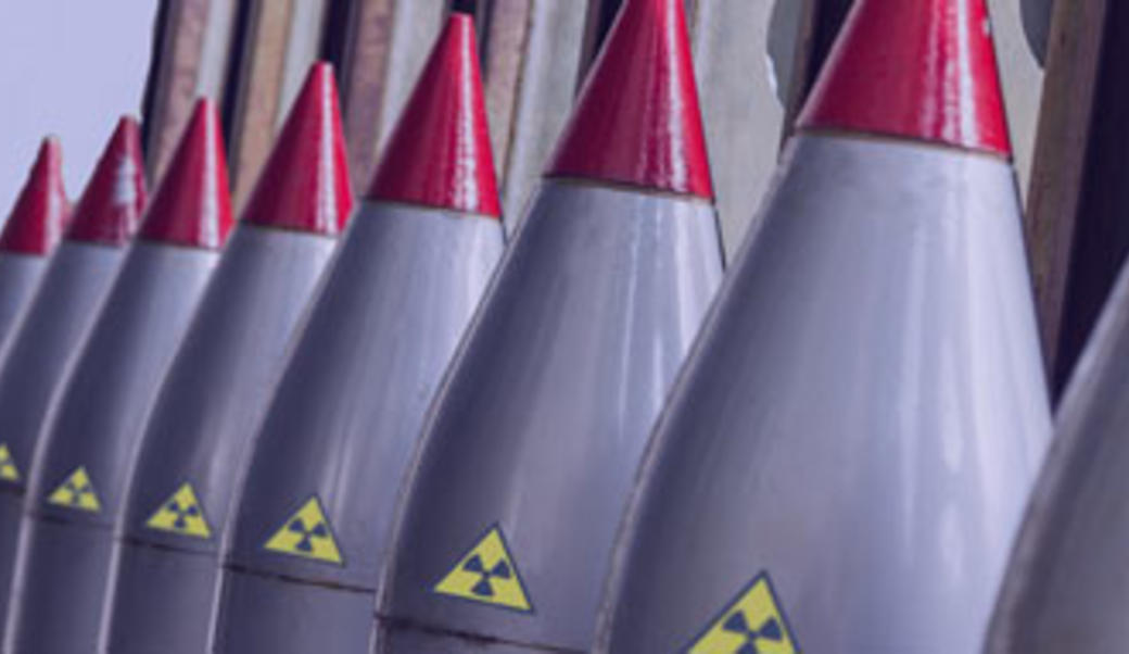 Nuclear weapons lined up