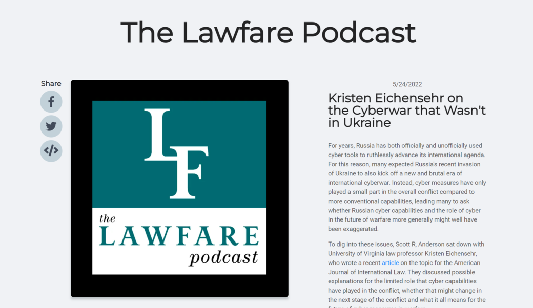 Lawfare Podcast