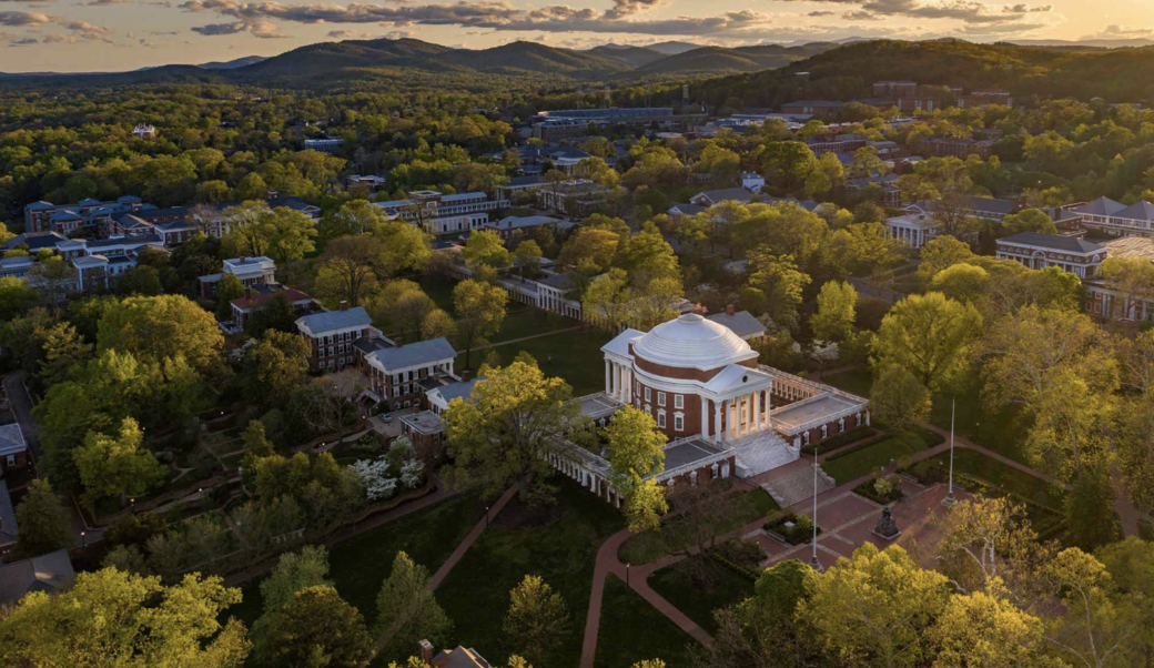 screenshot of University of Virginia grounds
